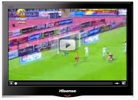 Hisense skin of the video player on FilGoal.com
